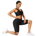 custom women fitness two piece clothing running hgih waist Drawstring sports wear yoga pants set